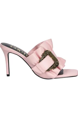 VERSACE Sko, Dame, Lyserød, 36 EU, Barokspænde højhælede sandaler