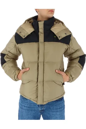 Blauer Jakke, Herre, , S, Uld, Hætte Puffer Jakke