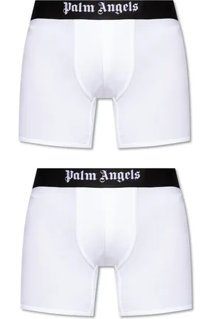 Palm Angels Undertøj, Herre, Hvid, L, Polyester, To-pak boxershorts med logo