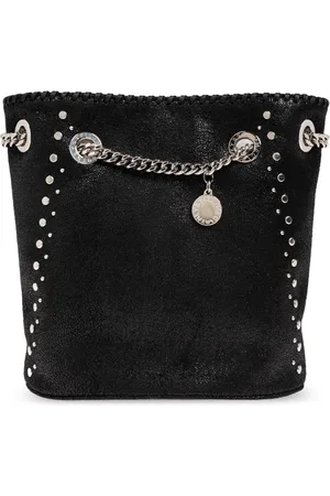 Stella McCartney Taske, Dame, Sort, ONE SIZE, Uld, Falabella Studded Bucket Bag