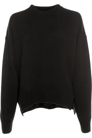 Drykorn Strik, Dame, Sort, XL, Uld, Lizeila Striktrøje