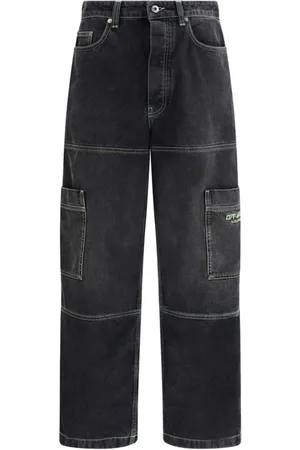 OFF-WHITE Jeans, Herre, Sort, W32, Bomuld, Vintage Cargo Jeans