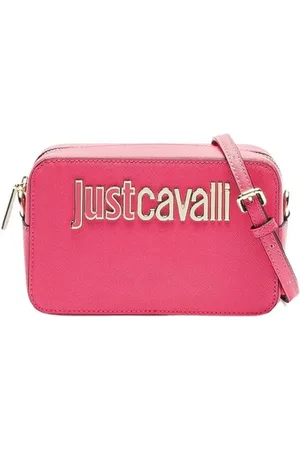 Roberto Cavalli Taske, Dame, Lyserød, ONE SIZE, Uld, Metallic Saffiano Skuldertaske Range H