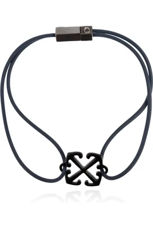 OFF-WHITE Tilbehør, Herre, Sort, L, Logo Armbånd