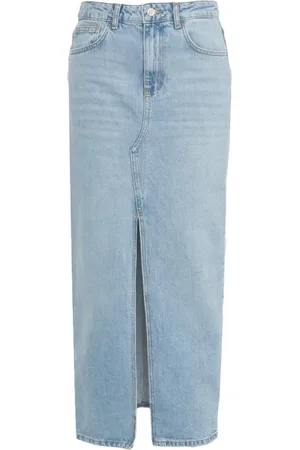 Liu Jo Nederdel, Dame, Blå, W25, Uld, Denim Maxi Nederdel Blå Stilfuldt Design