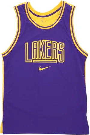 Nike Sport, Herre, Lilla, XL, Polyester, Basketball Tanktop Courtside Lakers