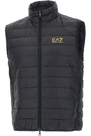 EA7 Jakke, Herre, Sort, 2XL, Uld, Quiltet Sort Vest Core Identity