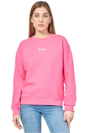 DISCLAIMER Sweathshirts & Hoodies, Dame, Lyserød, XS, Bomuld, Fuchsia Bomuldssweater med Logo