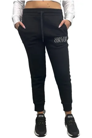 VERSACE Bukser, Dame, Sort, XS, Bomuld, Behagelige svedbukser til kvinder