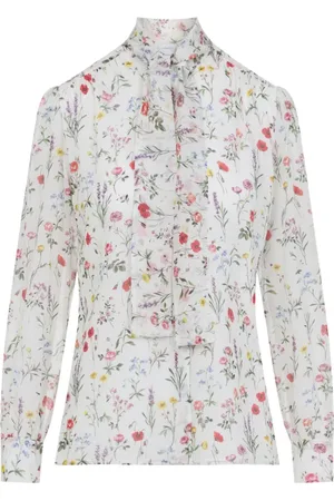 Giambattista Valli Bluser & Skjorter, Dame, Flerfarvet, S, Uld, Silke Multifarvet Skjorte Elegant Stilfuld