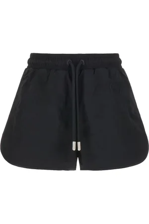 OFF-WHITE Shorts, Dame, Sort, XS, Polyester, Shorts med elastisk snøre i taljen