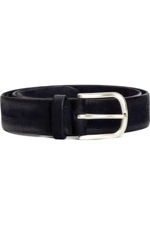 Orciani Tilbehør, Herre, Blå, 105 CM, Læder, Nabucco Børstet nubuck læderbælte