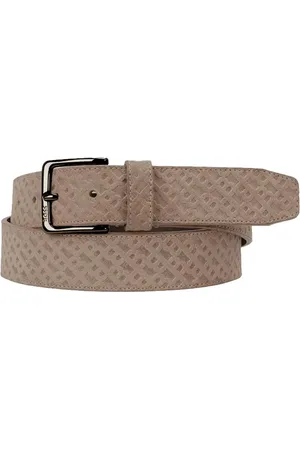 HUGO BOSS Tilbehør, Herre, , 110 CM, Suede, Suede Monogram Bælte Ronnie-Bmono-Sd