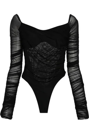 MUGLER Top, Dame, Sort, XS, Uld, Body Top