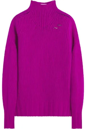 Lanvin Strik, Dame, Lyserød, S, Uld, Stilfuld H24 Træk