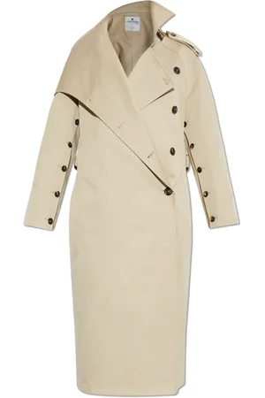 Courrèges Frakke, Dame, , XS, Bomuld, Double-breasted Trenchcoat