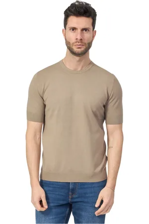 HUGO BOSS Top, Herre, Brun, M, Brun T-shirts og Polos Moderne Stil