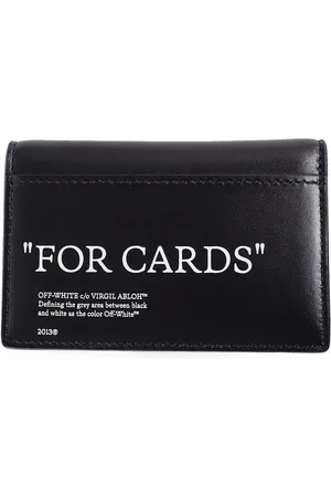 OFF-WHITE Tilbehør, Herre, Sort, ONE SIZE, White Quote Dokumentholder