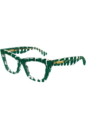 Bottega Veneta Tilbehør, unisex, Grøn, ONE SIZE, Uld, Stilfulde Bv1215O Solbriller