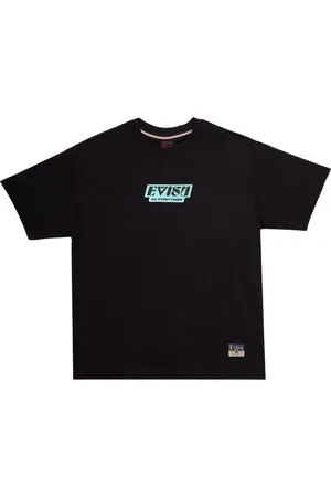 Evisu Top, Herre, Sort, M, Totem Daicock Print T-shirt