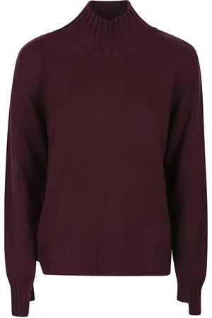 Canessa Strik, Dame, Brun, M, Vulkan Hals Sweater