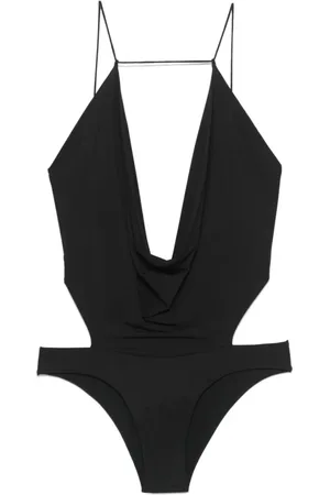 Amazuìn Top, Dame, Sort, ONE SIZE, Uld, V-hals Justerbare Stropper Body i Sort