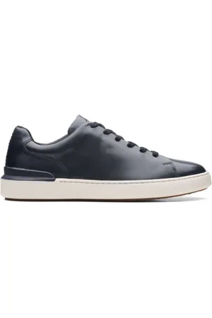 Clarks Sko, Herre, Sort, 45 EU, Læder, Sort læder Court Lite Lace sko