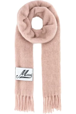 Marni Tilbehør, Herre, Lyserød, ONE SIZE, Uld, Alpaca Blend Halstørklæde