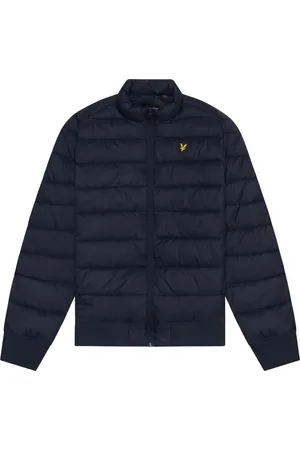 Lyle & Scott Jakke, Herre, Blå, L, Jakker Tragt Hals Vatteret Jakke