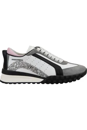 Dsquared2 Sko, Dame, Flerfarvet, 35 1/2 EU, Læder, Lace-Up Læder Sneakers