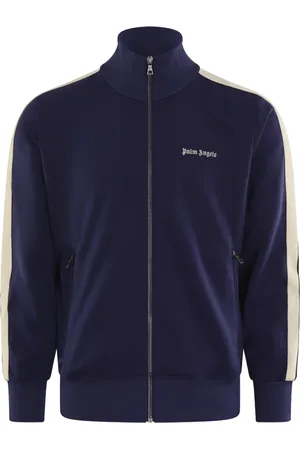 Palm Angels Sweathshirts & Hoodies, Herre, Blå, S, Polyester, Classic Logo Track Jacket