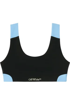 OFF-WHITE Sport, Dame, Sort, XS, Uld, Color Block Bra