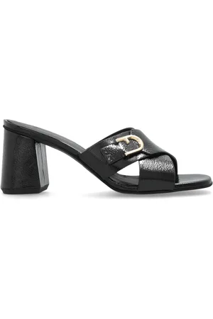 Furla Sko, Dame, Sort, 36 EU, Uld, Elegante hælede mules