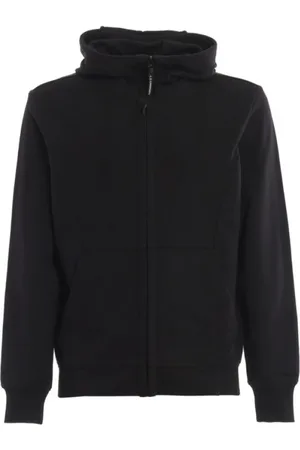 C.P. Company Sweathshirts & Hoodies, Herre, Sort, XL, Bomuld, Sort Bomuldshættetrøje med Goggle