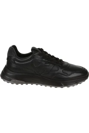 Hogan Sko, Herre, Sort, 41 1/2 EU, Læder, Hyperlight Læder Sneakers