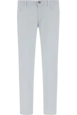 Boggi Milano Jeans, Herre, Blå, W33, Bomuld, Stretch Bomuld/Tencel Jeans