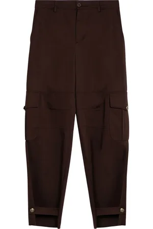 Moschino Bukser, Dame, Brun, S, Bomuld, Løstsiddende Baggy Bukser