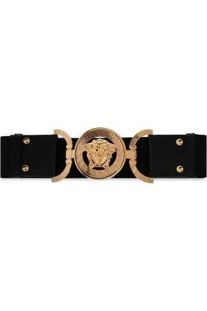 VERSACE Tilbehør, Dame, Sort, XS, Læder, Læderbælte
