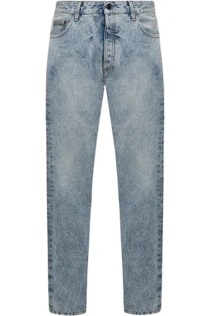 Palm Angels Jeans, Herre, Blå, W30, Bomuld, Jean med Logo