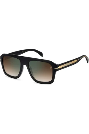 DB EYEWEAR BY DAVID BECKHAM Tilbehør, Herre, Sort, 54 MM, Fed Rektangulære Solbriller Sort Blank