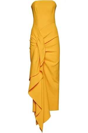 Solace Kjole, Dame, , 2XS, Polyester, Thalia Ruched Midi Kjole