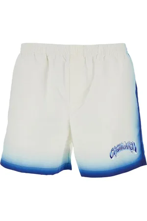 Casablanca Shorts, Herre, Hvid, L, Hvide badeshorts med logo print