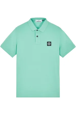 Stone Island Top, Herre, Grøn, XL, Bomuld, Bomuldspolo Lys Grøn