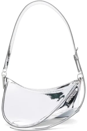 MUGLER Taske, Dame, Grå, ONE SIZE, Uld, 1995 Chrome Skuldertaske