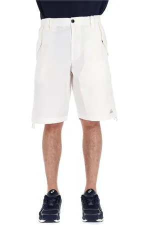 C.P. Company Shorts, Herre, Hvid, XL, Bomuld, Hvide Cargo Bermuda Shorts Ripstop