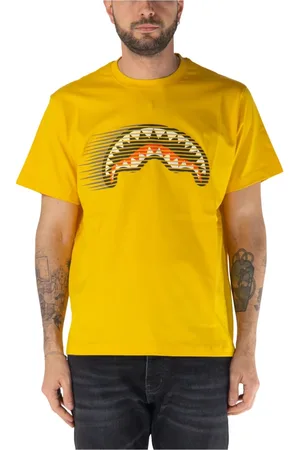 Sprayground Top, Herre, Gul, M, Bomuld, Hurtigste Haj T-shirt
