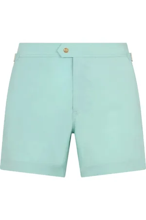 Tom Ford Shorts, Herre, Grøn, 2XL, Uld, Havet Tøj med Justerbare Stropper