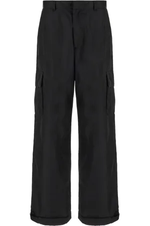 OFF-WHITE Bukser, Herre, Sort, L, Uld, Wide Bukser
