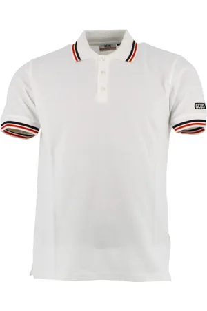 GCDS Top, Herre, Hvid, S, Bomuld, Hvid Polo Essentials T-shirts og Polos