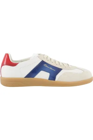 santoni Sko, Herre, Flerfarvet, 42 EU, Olympisk Hvid/Blå Herresko